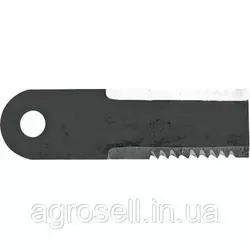 Нож измельчителя подвижный зубчатый (42232/Z55610/322326450/9833966/89833966) JD NH Z77601