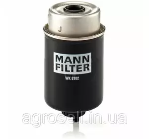 Фильтр т/очистки топлива (RE64450/RE62419/26560143/6005020220/FS19531/FS19832), JD (MANN) WK8102