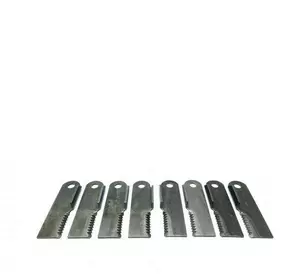 Комплект вигнутих ножів подрібнювача, 4 лівих + 4 правих, зубчасті 3884-00 (AH225937, KXE10255, KXE10304,