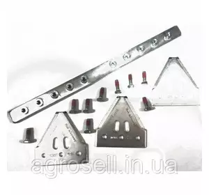 Соединитель ножа, комплект, 10 отверстий (сегменты с мелкой насечкой) (16831), JD600 (Европа) AH168907-SH