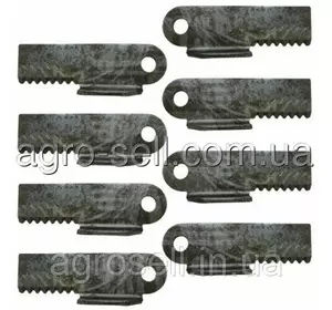 Нож измельчителя зубчатый с лопатками (к-т 8 шт)(KXE10255/KXE10304) JD KXE10363 Нож измельчителя зубчатый с лопатками (к-т 8 шт)(KXE10255/KXE10304) JD KXE10363