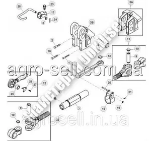 R277756 Кронштейн металлический винта навески (R210681), JD8430/8530 R277756 Кронштейн металлический винта навески (R210681), JD8430/8530