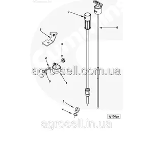 Трубка щупа масляного Cummins STX535 дв.Cummins QSX15 Case 4059199 Трубка щупа масляного Cummins STX535 дв.Cummins QSX15 Case 4059199