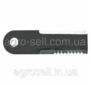 Нож измельчителя подвижный зубчатый (42232/Z55610/322326450/9833966/89833966) JD NH Z77601 Нож измельчителя подвижный зубчатый (42232/Z55610/322326450/9833966/89833966) JD NH Z77601