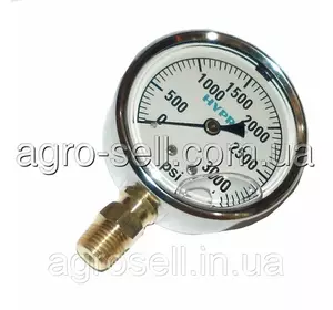 Манометр спиральный механический 1/4" 0-3000 psi=204 атм MLR2121013 810-300C Манометр спиральный механический 1/4" 0-3000 psi=204 атм MLR2121013 810-300C