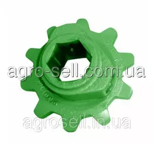 Звездочка z=10 (верхний вал тр-ра наклонной камеры) JD9500/9600 H118583 Звездочка z=10 (верхний вал тр-ра наклонной камеры) JD9500/9600 H118583