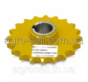 Звездочка Z=20/отв.Ø25мм 80423442/84981212 элеватора TC55/TC57 423442 Звездочка Z=20/отв.Ø25мм 80423442/84981212 элеватора TC55/TC57 423442