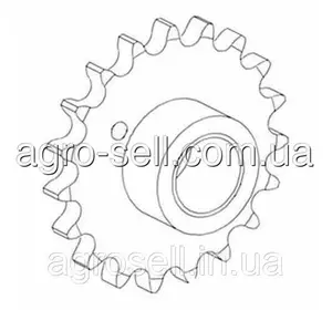 Звездочка привода промежуточного вала разгрузочного шнека JD9670STS/S670 AH215152 Звездочка привода промежуточного вала разгрузочного шнека JD9670STS/S670 AH215152