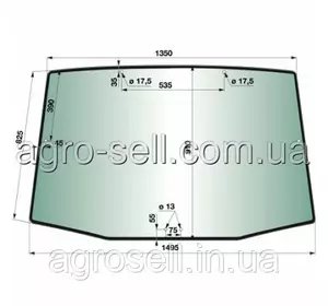 R564764 Стекло заднее кабины трактора (без уплотн.) (R537492/R127903), JD4920/4930/8420/8520/8430T/4730 R564764 Стекло заднее кабины трактора (без уплотн.) (R537492/R127903), JD4920/4930/8420/8520/8430T/4730