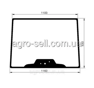 Стекло лобовое TD5.110 Case 84396386 Стекло лобовое TD5.110 Case 84396386
