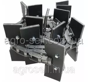 Транспортер колосового элеватора 78 зв. 13 лоп. (AXE47615) JDS680/S690 AXE10556 Транспортер колосового элеватора 78 зв. 13 лоп. (AXE47615) JDS680/S690 AXE10556