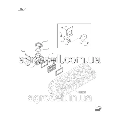 Коллектор впускной T8.390/Mag.340 504074687