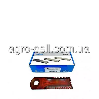 Ніж соломоподрібнювача, зубч., 175x50x4,5мм, діам. 20,1мм, (84068444, Z103205, Z103376) Schumacher