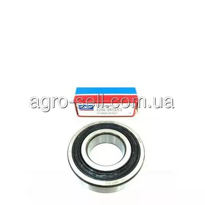 Підшипник 6206-2RS1/C3 (JD7681, JD10383, CH14887, DE20207, AH227077, DE20102, AXE11655, 216084.0)