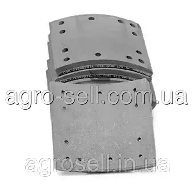 Накладка гальмівна 19036 02, 19037 02 (Meritor) BLKQR+2