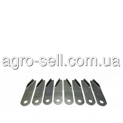 Комплект вигнутих ножів подрібнювача, 4 лівих + 4 правих 3262-00 (AH205909, AH201062, AH203131, AH160606,
